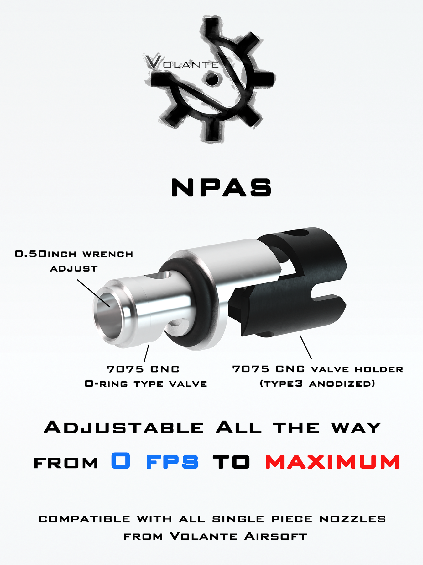 Volante NPAS upgrade part – Boomarms