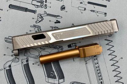 NOVA CNC Aluminum T-style G19 Slide set for Tokyo Marui G19 GBB series