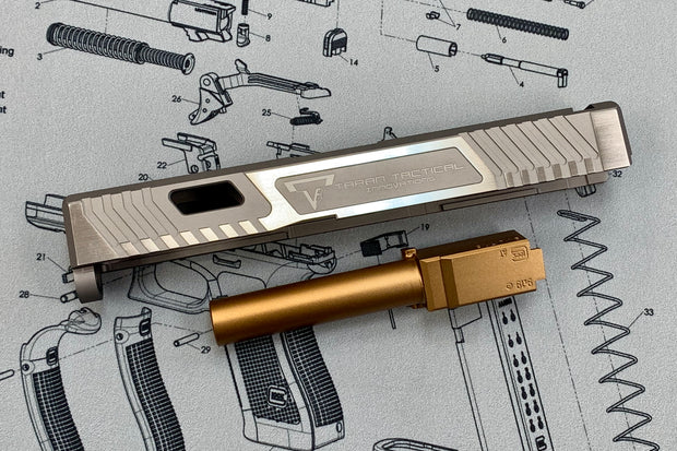 NOVA CNC Aluminum T-style G19 Slide set for Tokyo Marui G19 GBB series