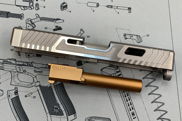 Bomber CNC Aluminum T-style G19 Slide set for Tokyo Marui G19 GBB