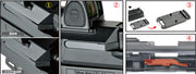 Detonator CNC Aluminum RMR Cut MOS Slide Set for Tokyo Marui USP Compact GBB series