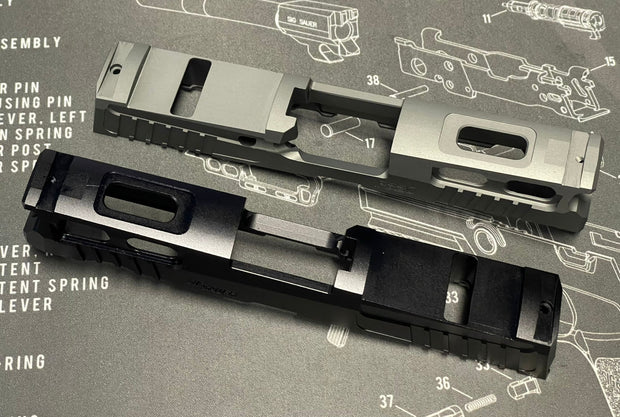Bomber CNC Aluminum PRO-CUT (3.9 inch ) Slide Kit for SIG / VFC P320 GBB series - Black ( M18 size )
