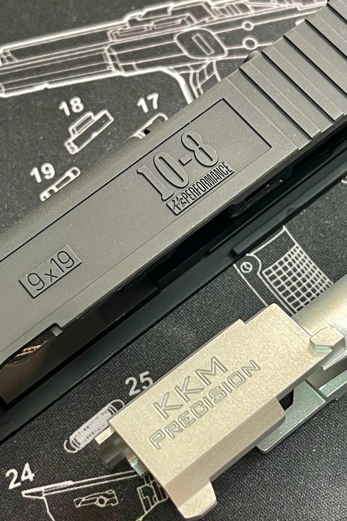 Bomber CNC Aluminum G19 RMR Slide Kit ( 10-8) for Tokyo Marui G19 Gen4 ...