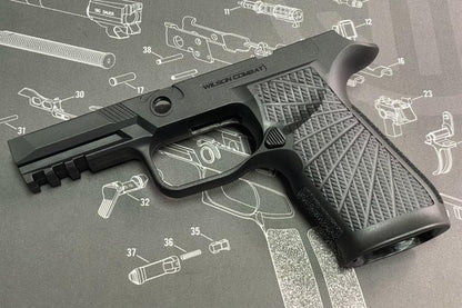 Bomber P320 WC Style POLYMER FRAME FOR SIG / VFC M17/M18 GBB SERIES ( CARRY SIZE ) - BLACK