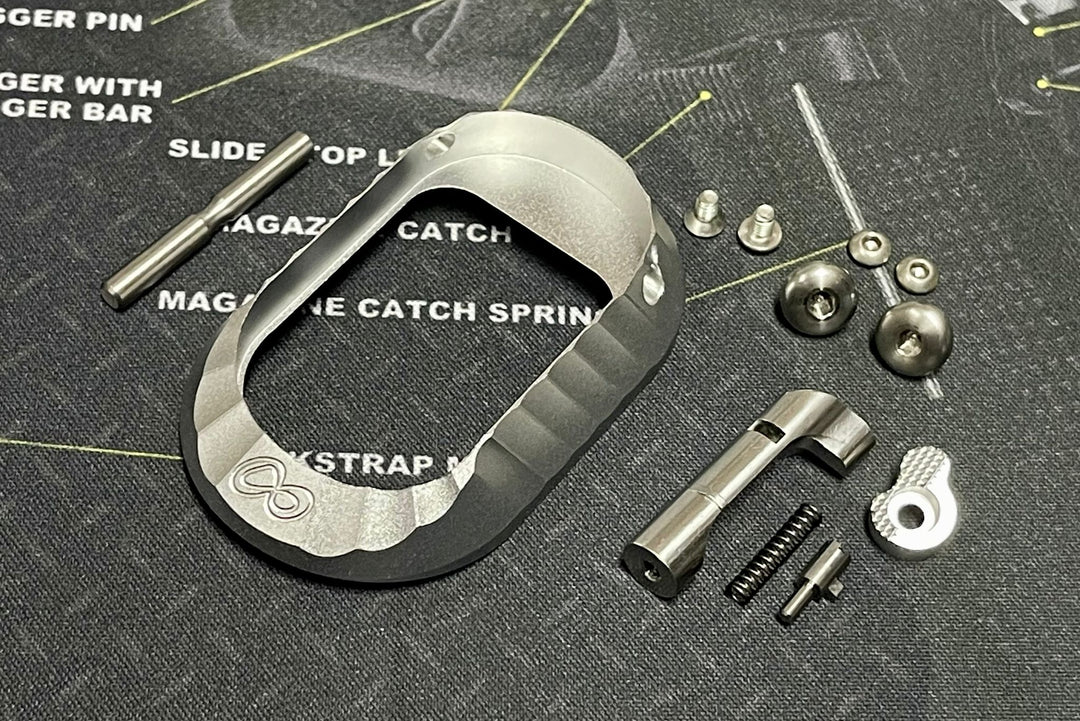 Bomber CNC Aluminum ( INF logo style ) Grip for Marui Hi-CAPA GBB