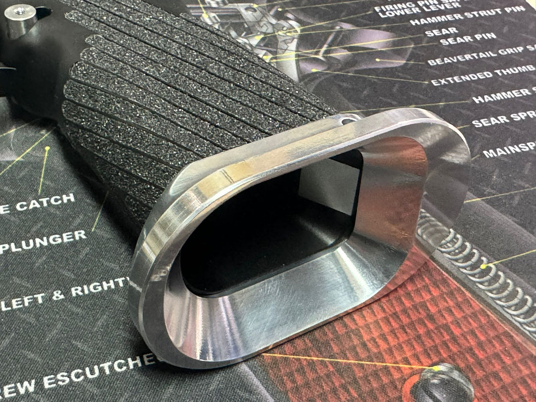 Bomber CNC Aluminum Hugh Infinity Magwell for Aluminum Grip