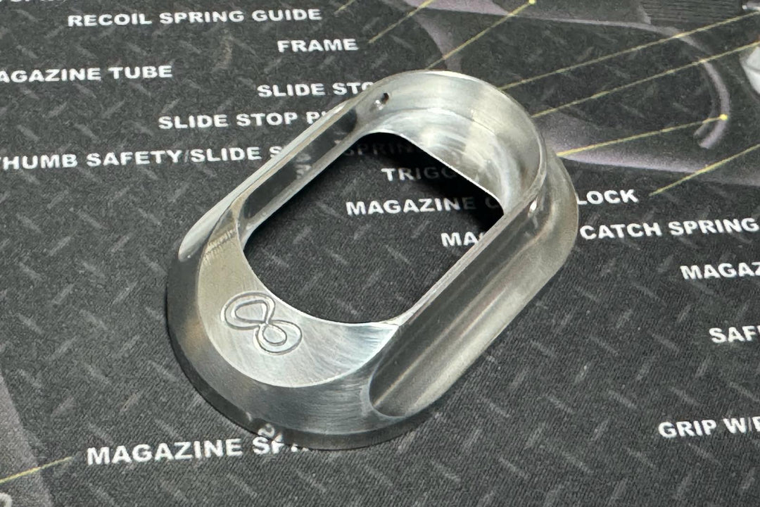 Bomber CNC Aluminum Hugh Infinity Magwell for Aluminum Grip