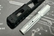 Bomber CNC Aluminum P320 NOS style ( Reptile KP Cut ) slide for SIG M17/18 Airsoft GBB series