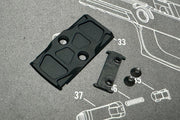 Nova CNC Aluminum P320 NOS style ( Reptile KP Cut ) slide for SIG M17/18 Airsoft GBB series