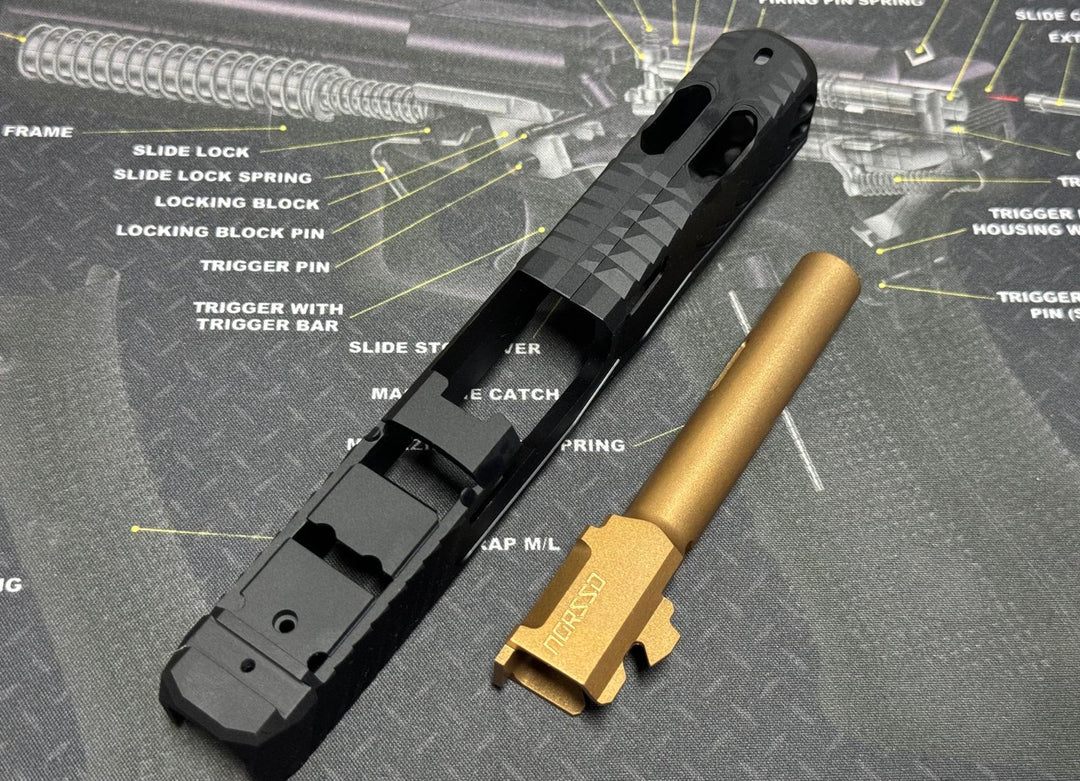 Bomber CNC Aluminum G47 (NOS style) Reptile XP Slide Kit for