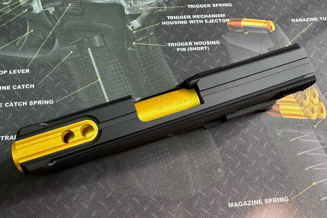 Bomber CNC Aluminum 3.9inch SV TIKI Kit for Marui Hi Capa - Shiny