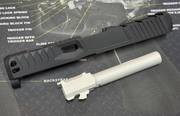 Bomber CNC Aluminum G17 (NOS style) Reptile XP Slide Kit for Umarex / VFC G17 Gen5 GBB series