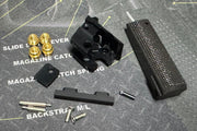 Bomber CNC Aluminum SV style 1911 Square Trigger Guard Frame set - Black