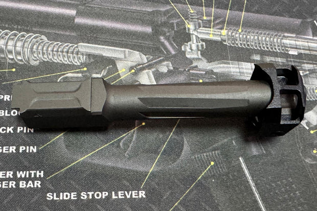 BPW CNC Steel G45 / G19 RA Style Barrel & Compensator Bundle Pack - Black