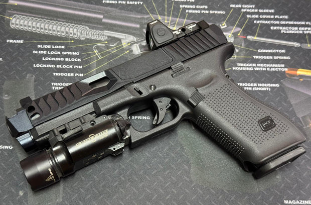 BPW CNC Steel G45 / G19 RA Style Barrel & Compensator Bundle Pack - Black