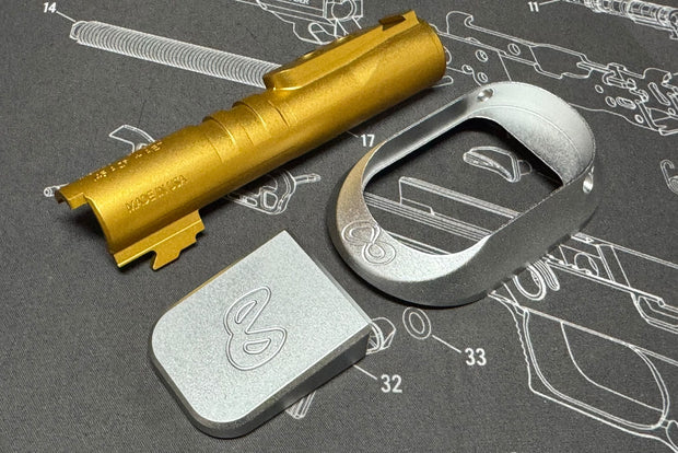 Bomber CNC Aluminum Infinity SV Compact size conversion kit for TM Hicapa Airsoft GBB series