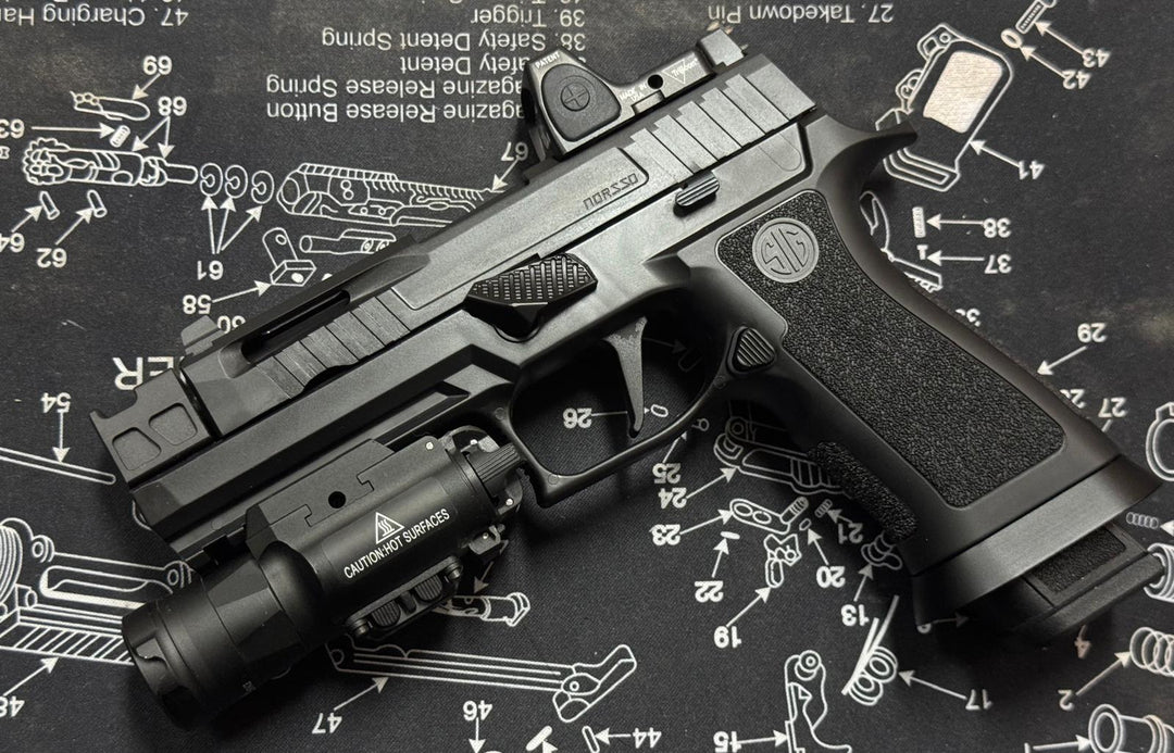 Bomber P320 NOS style CNC Steel slide with Compensator for SIG M17