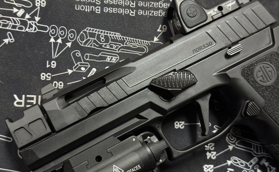 Bomber P320 NOS style CNC Steel slide with Compensator for SIG M17