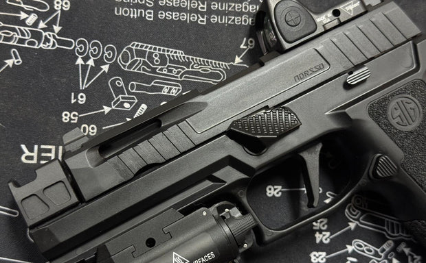 Bomber P320 NOS style CNC Steel slide with Compensator for SIG M17/18 Airsoft GBB series
