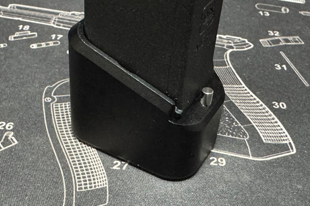 BOMBER CNC ALUMINUM T-STYLE ( LONG ) MAGAZINE PAD EXTENSION FOR UMAREX ( GHK ) G17 / G45 GBB MAGAZINE