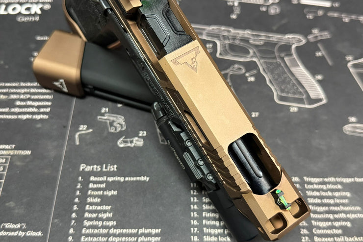 Bomber T-style Ballerina RMR slide set for Marui G17 Gen5 GBB Airsoft ( Official version )