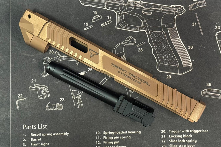 Bomber T-style Ballerina RMR slide set for Marui G17 Gen5 GBB Airsoft ( Official version )