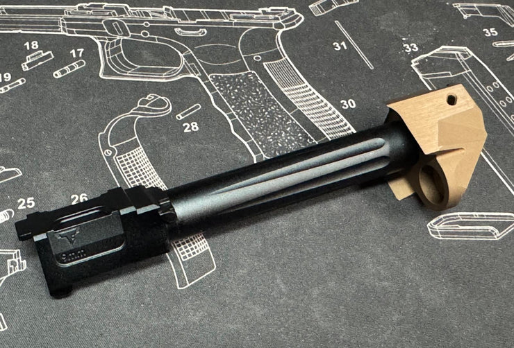 Bomber T-style Ballerina RMR slide set for Marui G17 Gen5 GBB Airsoft ( Official version )