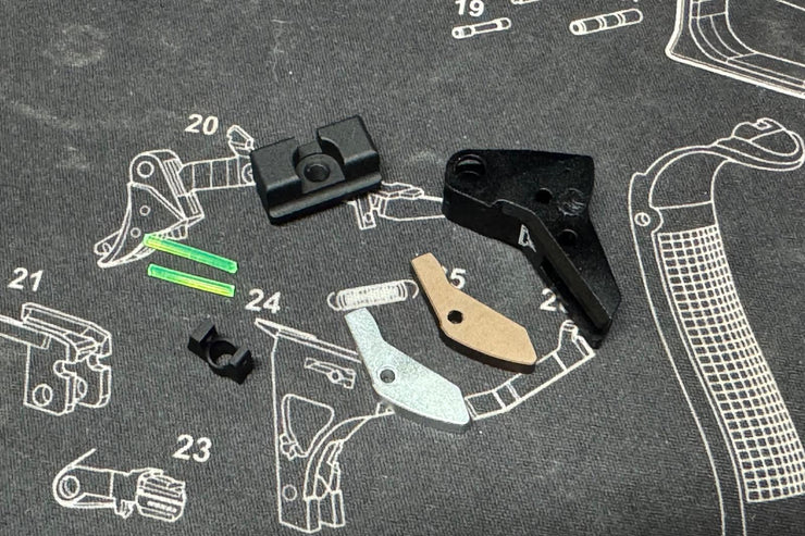 Bomber T-style Ballerina RMR slide set for Marui G17 Gen5 GBB Airsoft ( Official version )