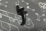 Bomber CNC Steel Trigger for Tokyo Marui P320 Airsoft GBB series