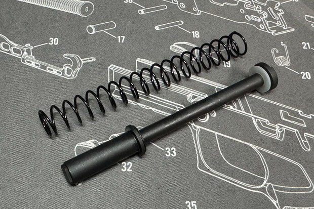 Bomber CNC Steel 150% Recoil Spring Guide Rod for Tokyo Marui P320 GBB Series