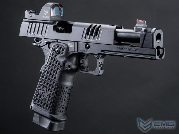 EMG Staccato Licensed XC 2011 Gas Blowback Airsoft Pistol (Model: VIP Grip / Standard / Green Gas)