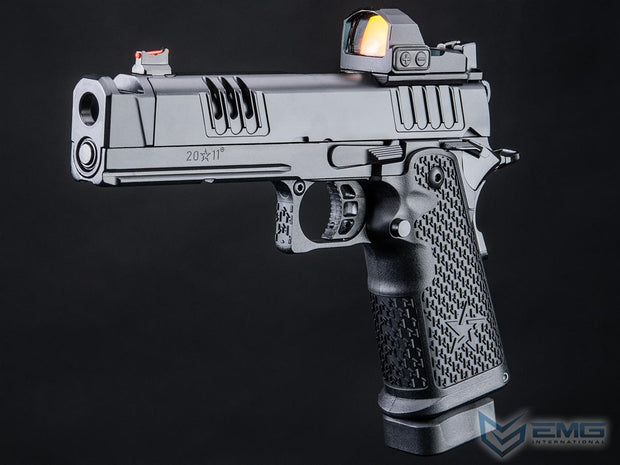 EMG Staccato Licensed XC 2011 Gas Blowback Airsoft Pistol (Model: VIP Grip / Standard / Green Gas)