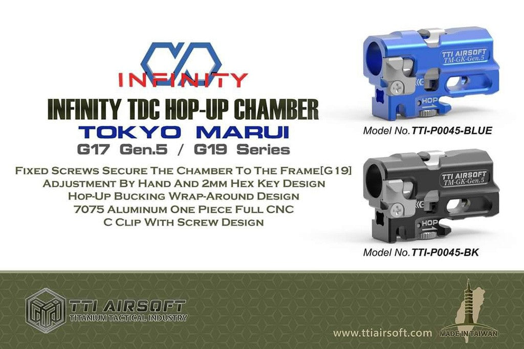 TTI AIRSOFT Infinity One Piece Full CNC TDC Hop-Up Chamber for