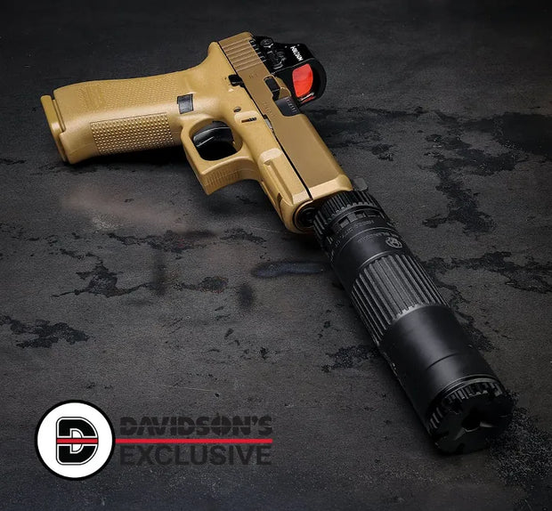 Boomarms Custom Glock 19X MOS Gas Blowback Pistol - Tan