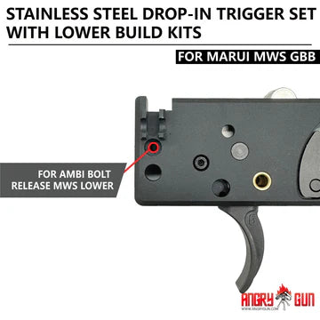 Angry Gun Stainless Steel Drop-in Trigger Box Set For Tokyo Marui TM M ...