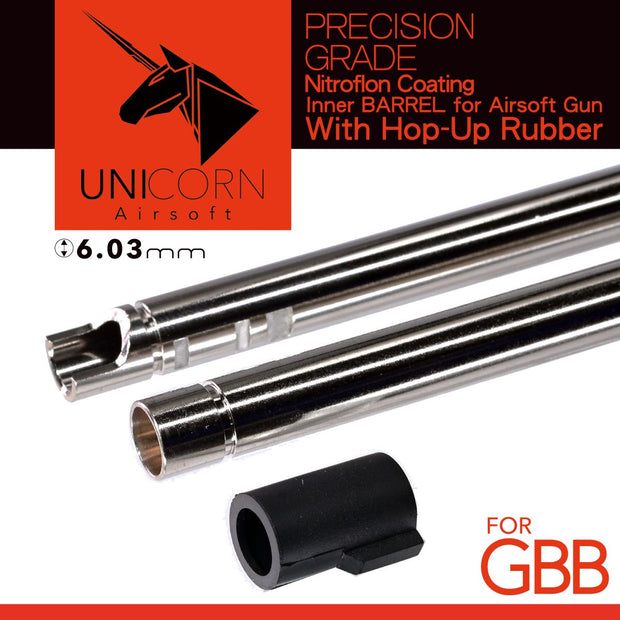 Unicorn Nitroflon Coating 6.03mm Ultimate Precision Inner Barrel For GBB