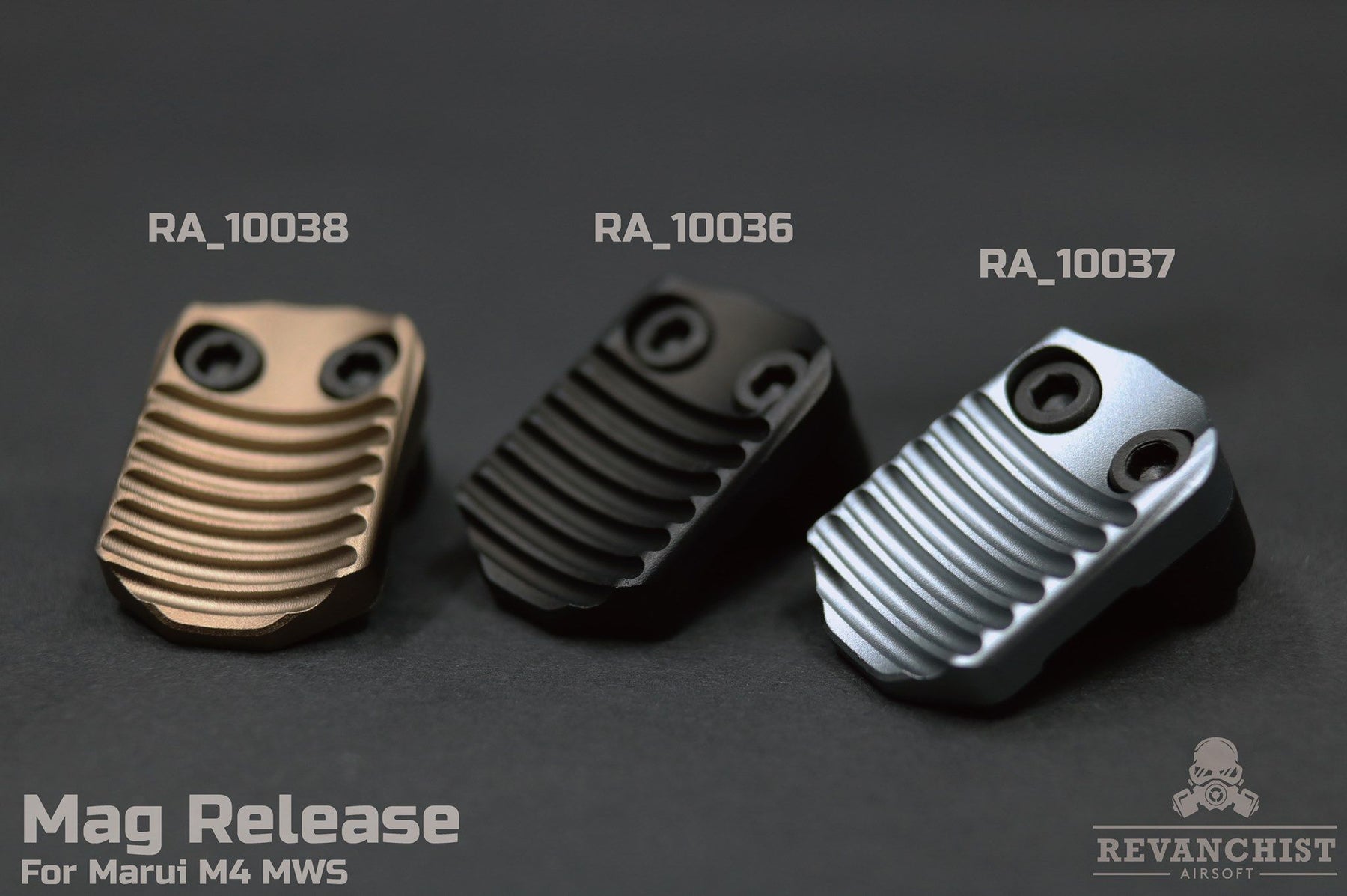 Revanchist Mag Release Type B For Marui M4 / AR MWS ( Black / Tan / Gr ...