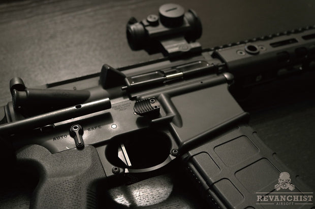 Revanchist Mag Release Type B For Marui M4 / AR MWS ( Black / Tan / Grey )