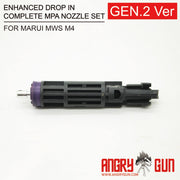 Angry Gun Enhanced Drop in Complete MPA Nozzle Set ( Gen2 Version ) For Marui TM M4 MWS GBB Series