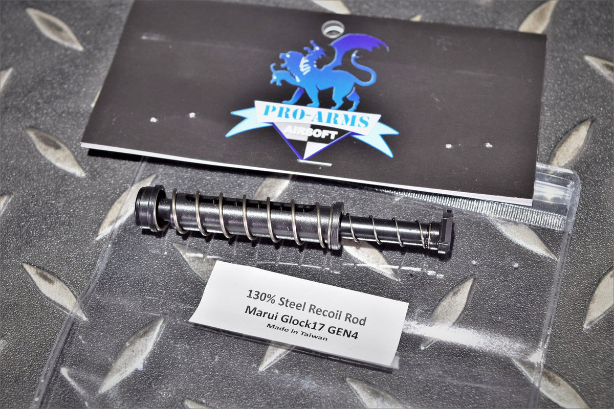 Pro-Arms 130% Steel Recoil Rod for Marui G17 Gen4 GBB Airsoft – Boomarms