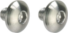 Nova Stainless Steel Hexagon type Grip Screw for Marui Hi-capa GBB series - Silver
