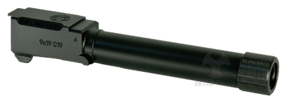 Detonator SIL-type Aluminum Tactical Outer Barrel for Tokyo Marui G19 GBB Series - Black (14mm -)