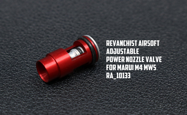 Revanchist Aluminum Adjustable Power Nozzle Valve For Marui M4 MWS