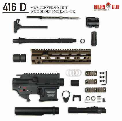 Angry Gun 416CAG TM MWS Conversion Kit  with Short ( 10.5 inch ) SMR Rail - Black
