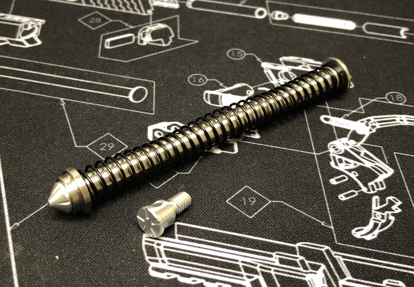 Airsoft Artisan Modular Stainless Recoil Spring Guide for Marui / WE GK GBB series
