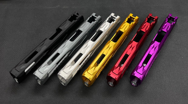 Bomber CNC Aluminum ( Battle style ) slide for TM Airsoft Hi-Capa GBB Pistol series