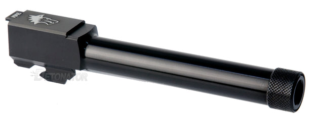 Detonator "LONE WOLF" Threaded Outer Barrel for Marui G17/18 GBB series - Black (14mm +)