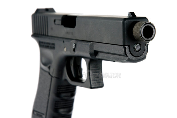 Detonator "LONE WOLF" Threaded Outer Barrel for Marui G17/18 GBB series - Black (14mm +)