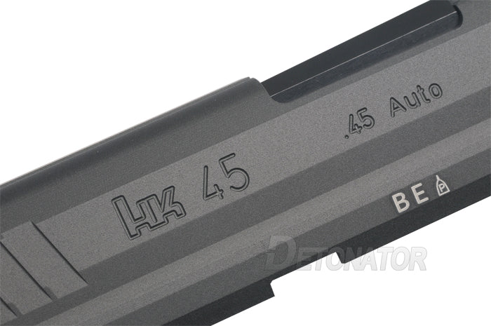 Detonator CNC Aluminum Slide Set for Marui HK45 Tactical Airsoft GBB - Black