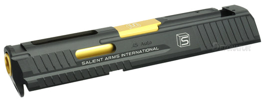 Detonator CNC Aluminum Slide Set S-style for Marui HK45 Airsoft GBB - Black